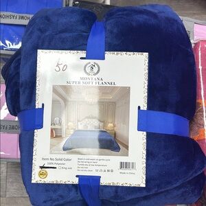 Super Soft Flannel Blanket - Blue